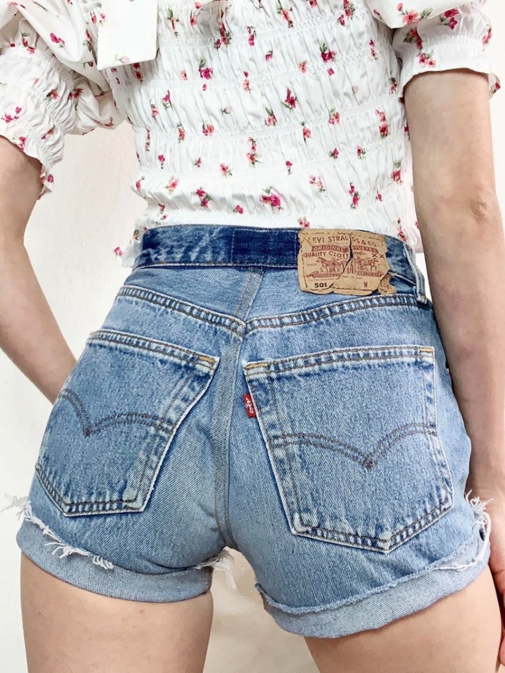 Stellar Vintage 501 Altered/Reworked Light Medium Wash Shorts
